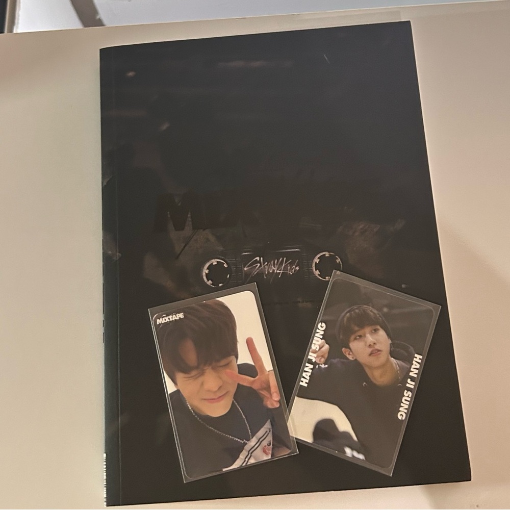 Stray kids Mixtape album with Seungmin and Han photocards.